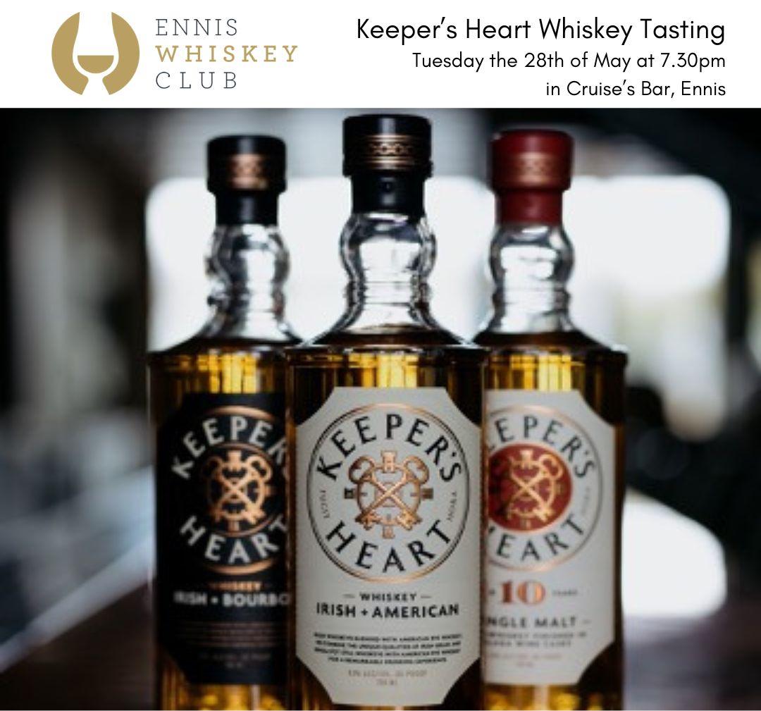 Keeper's Heart Whiskey Tasting with the Ennis Whiskey Club