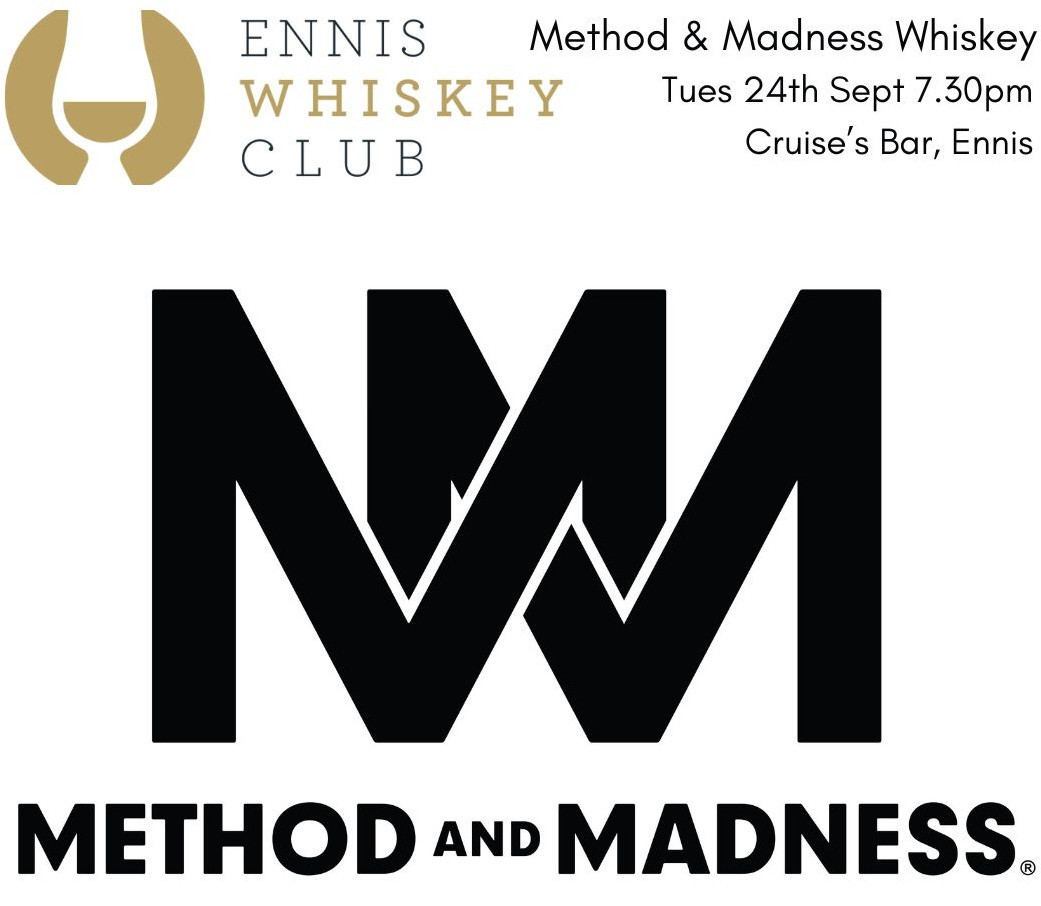 Method & Madness Whiskey Tasting with the Ennis Whiskey Club